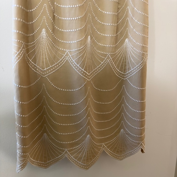 Antonio Melani Classy lined zip dress kaki color excellent preowned sz2 Party - Picture 7 of 16